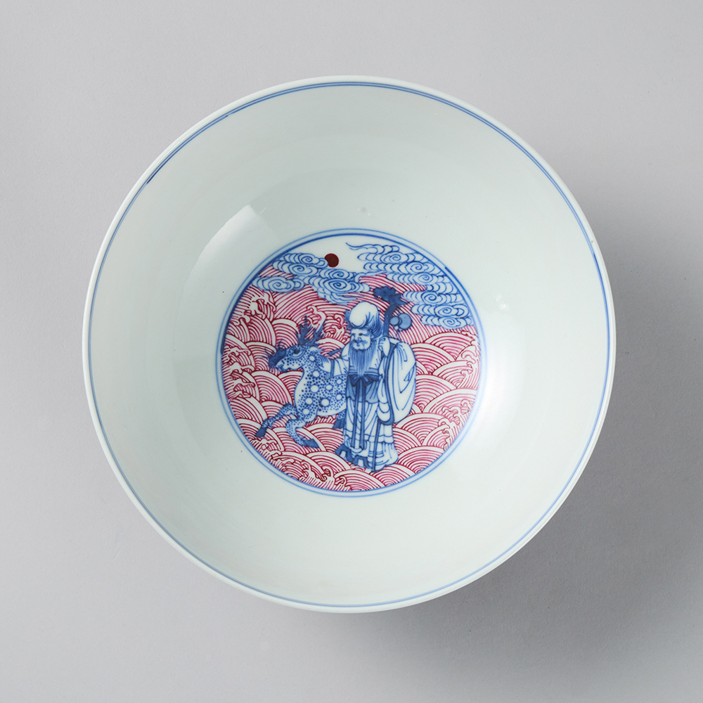 Lot1011 A BLUE-AND-WHITE PORCELAIN BOWL Qing dynasty Qinglong Mark & Period(1736-1795)