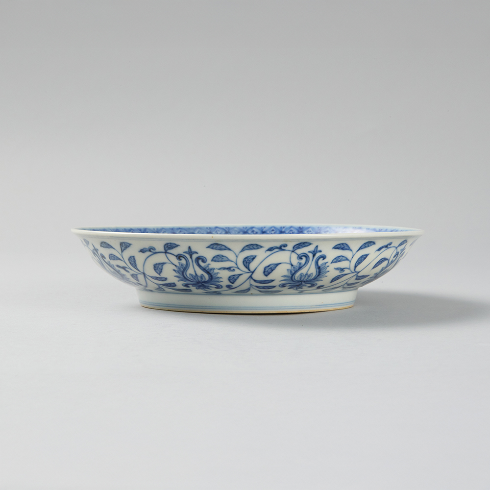 Lot1033 A BLUE-AND-WHITE PORCELAIN PLATE Ming dynasty Chenghua Mark & Period(1465-1487)