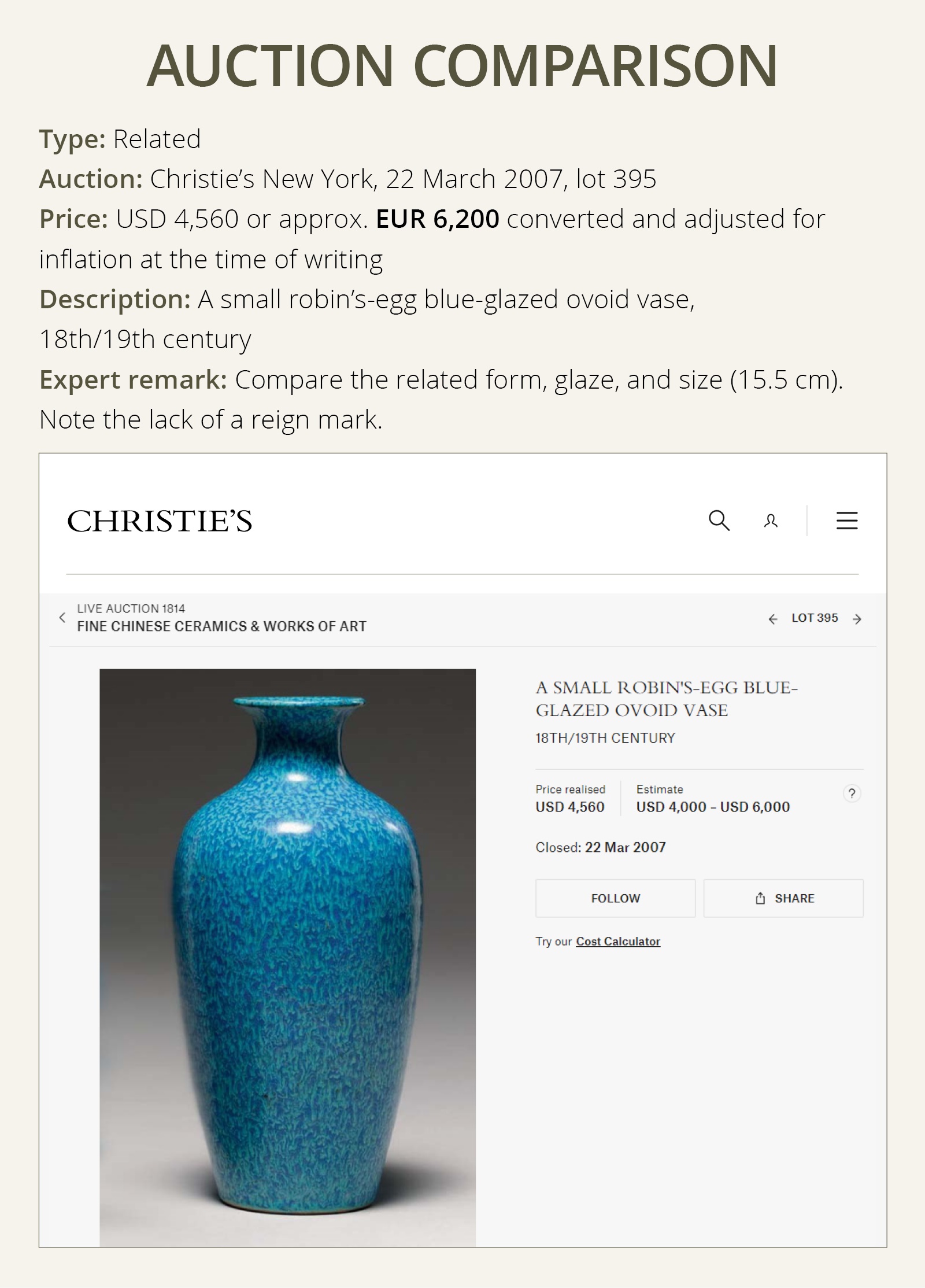 Lot1049 A ROBIN'S-EGG GLAZED LANTERN VASE QING DYNASTY , GUANGXU MARK AND PERIOD(1875-1908)